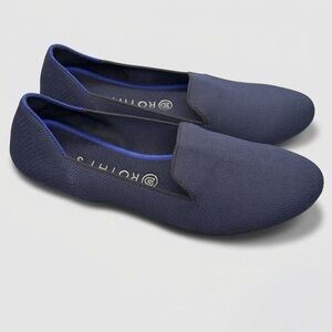 Rothys The Loafer Navy Blue 10.5 Slip On Flats Womens Comfort Shoes